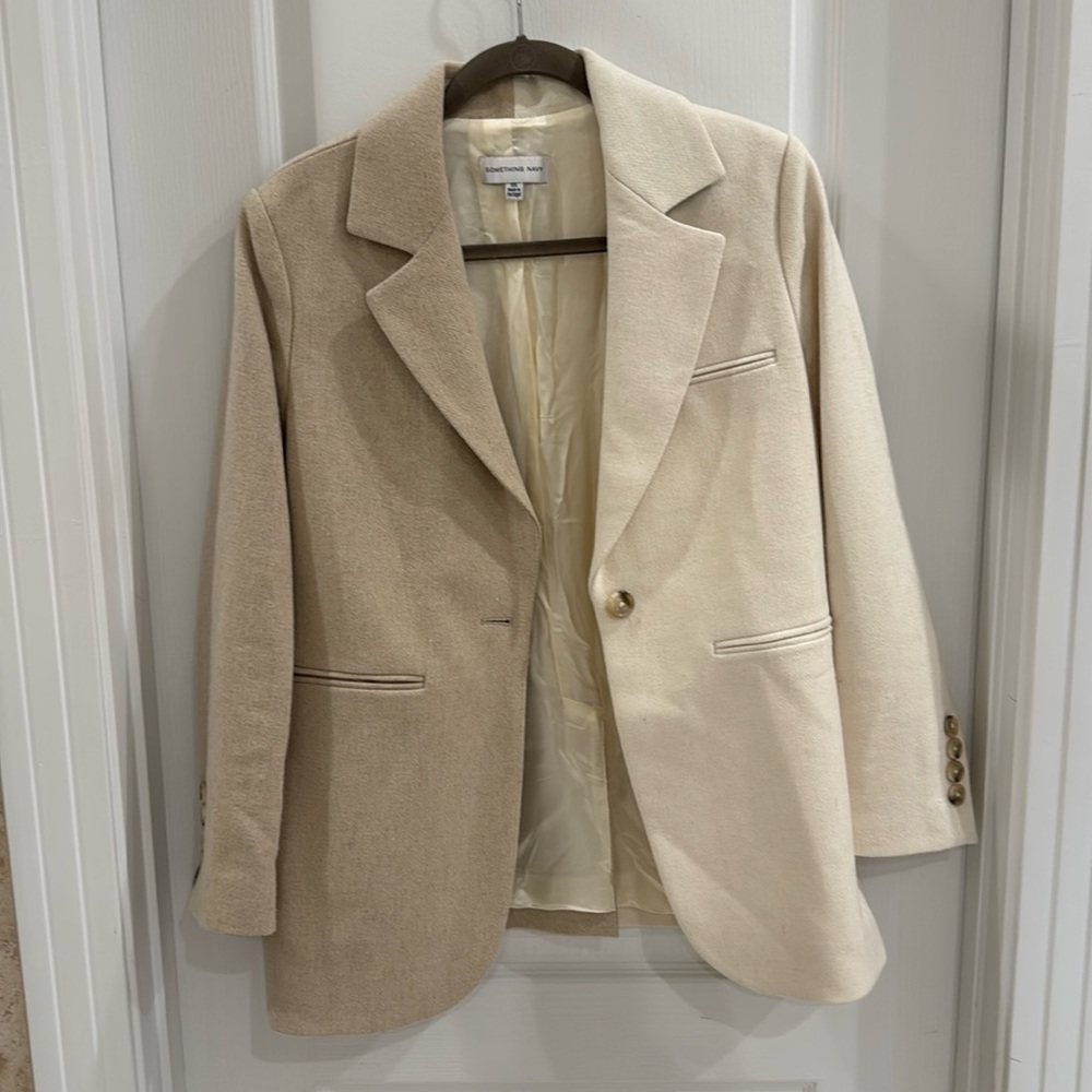 Something Navy Two tone Blazer XS